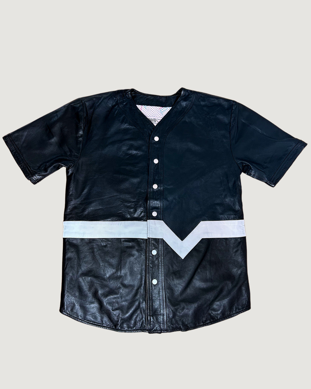 Leather Court Jersey (Blk/Wht)