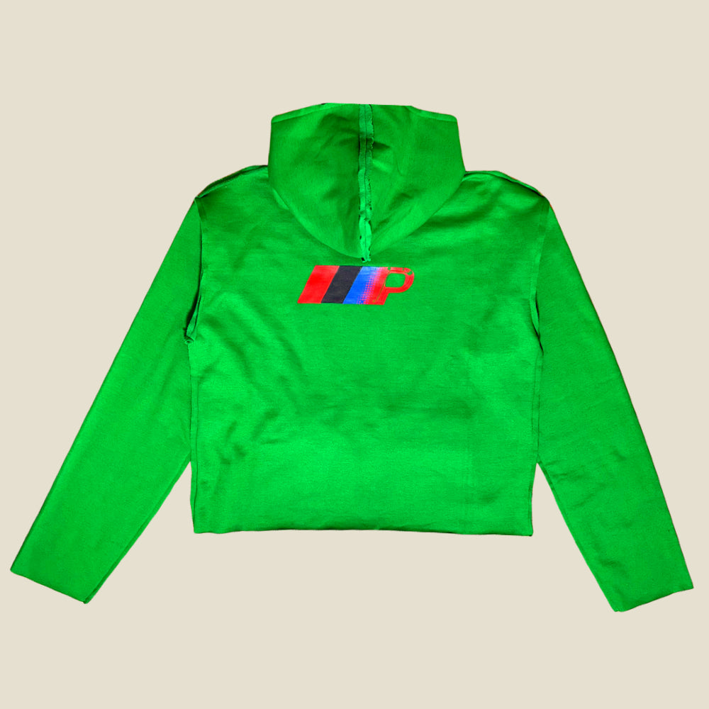 reverse seam hoodie