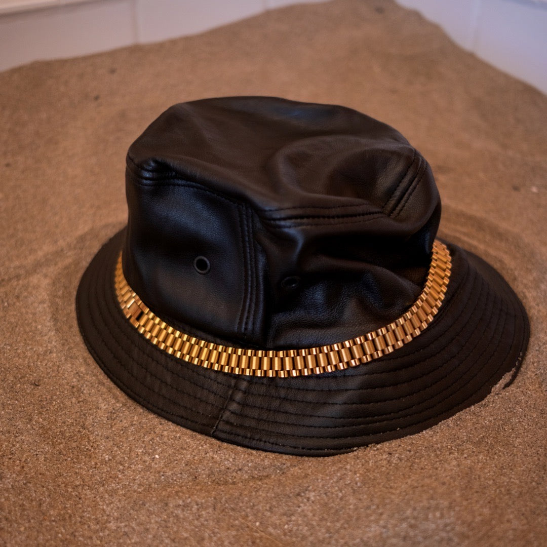 The Black PRSVR Leather Bucket Hat