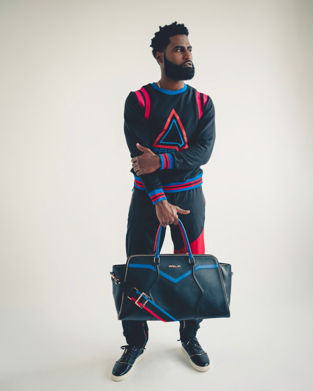 The Valley Duffle (Red/Black/Blue)