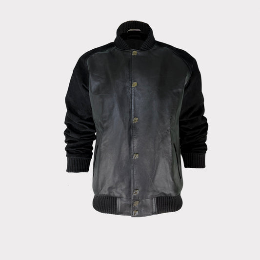 Leather Baseball Jacket