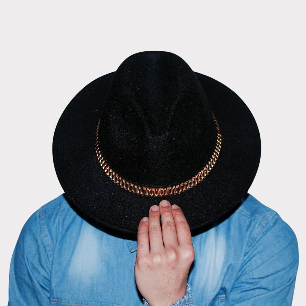 The PRSVR Chain Link Fedora: Tan and Black