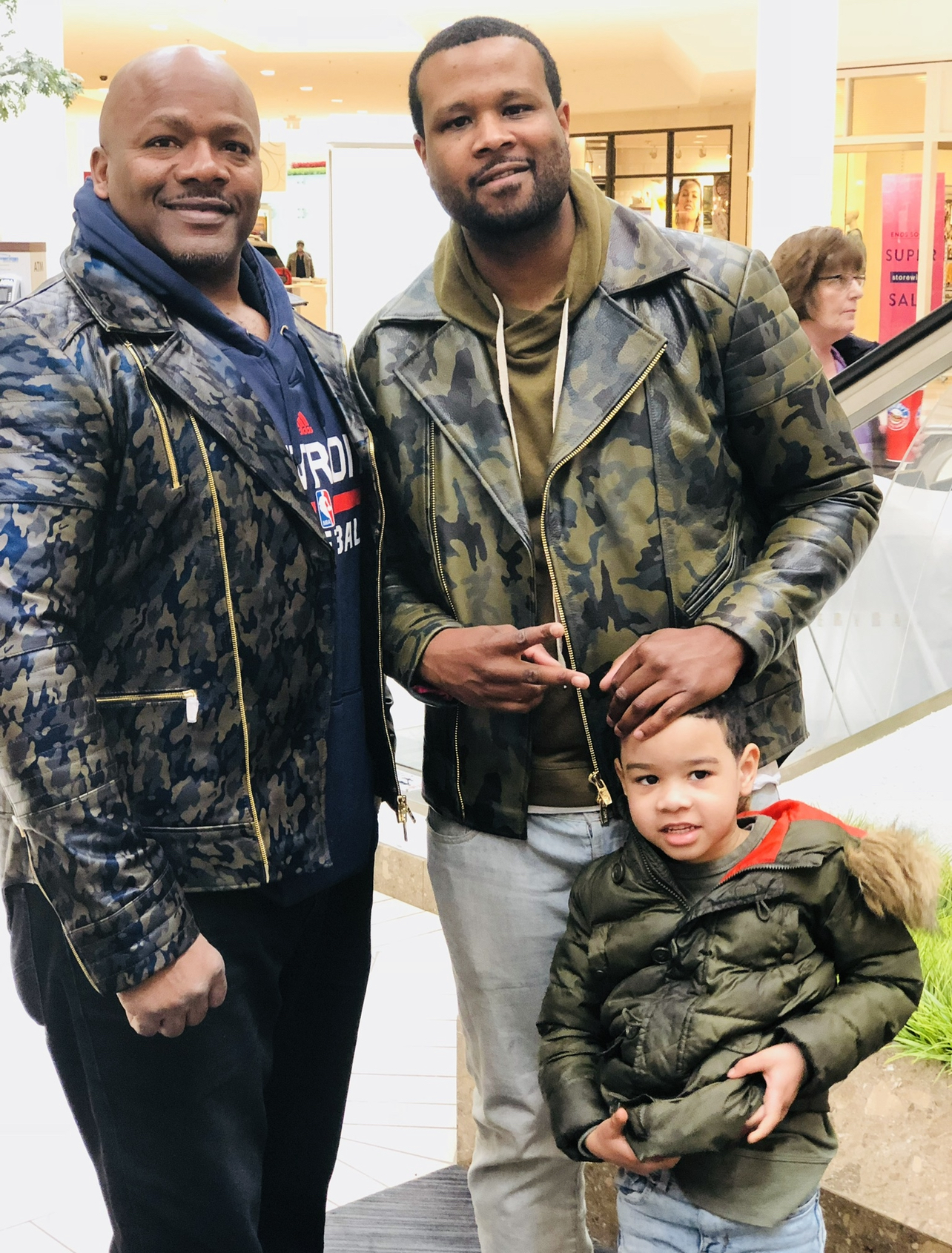 Big U in Camo Biker Jacket