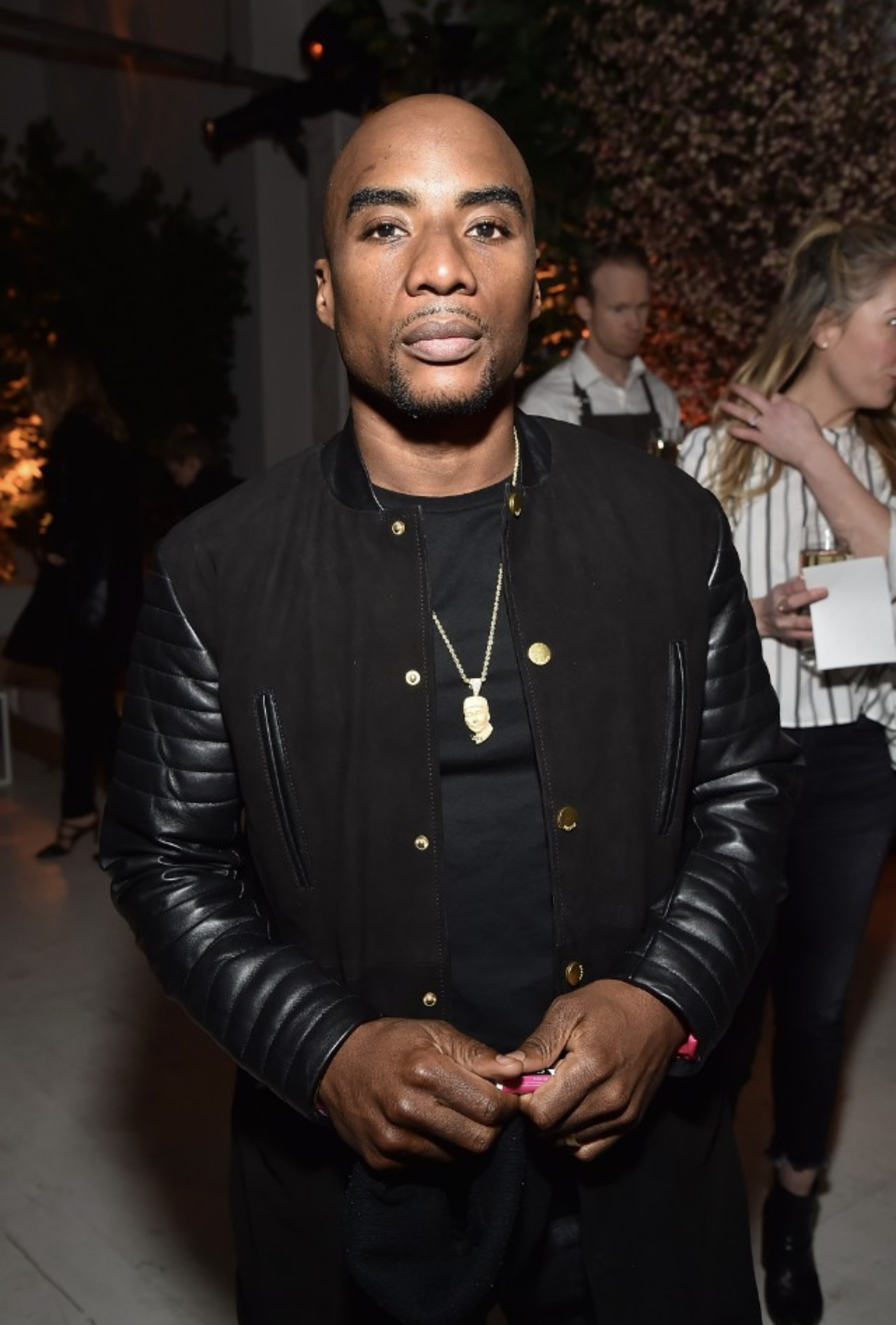 Charlamagne Tha God in Black Lab Coat