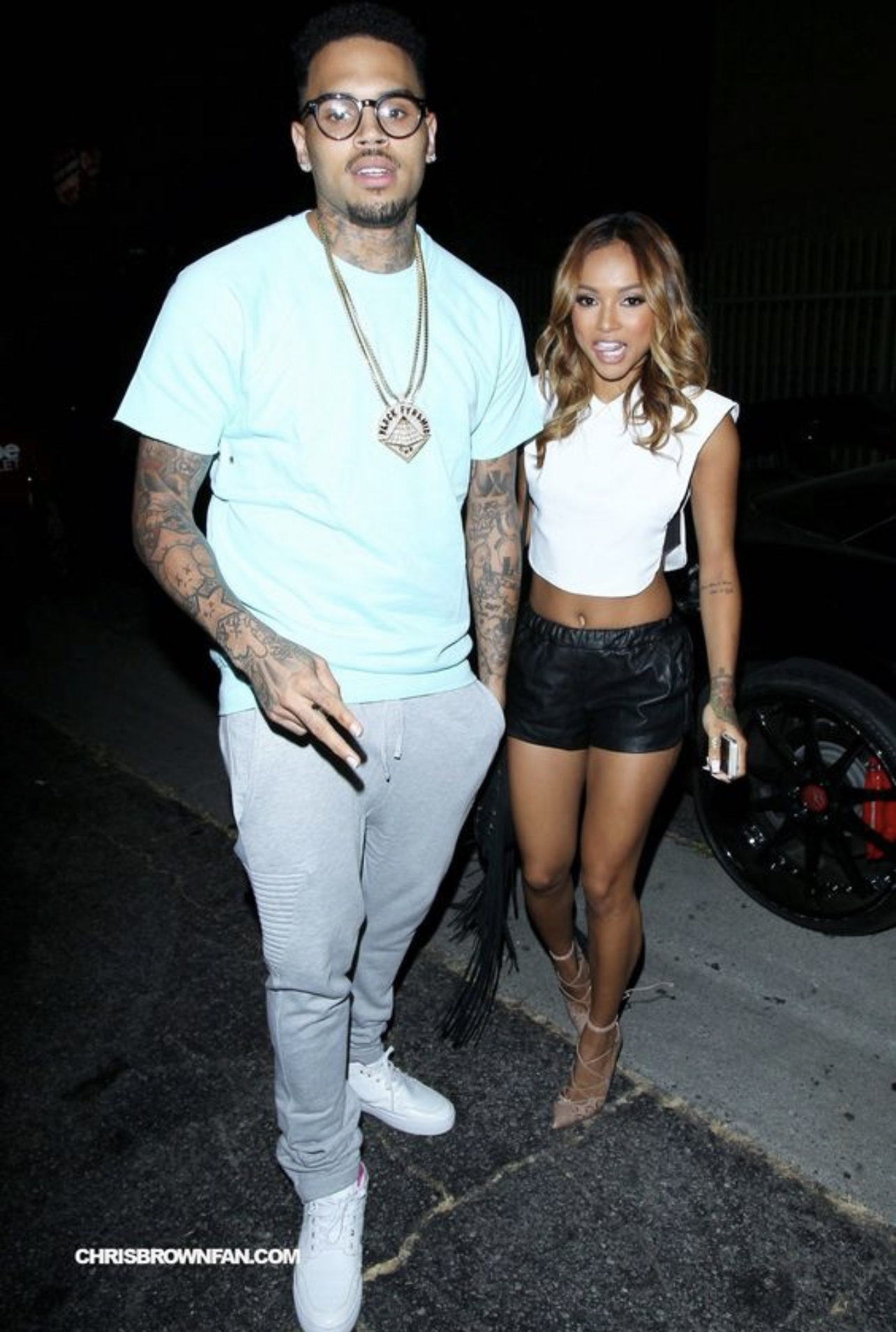 Chris Brown in Luxury Work Boots