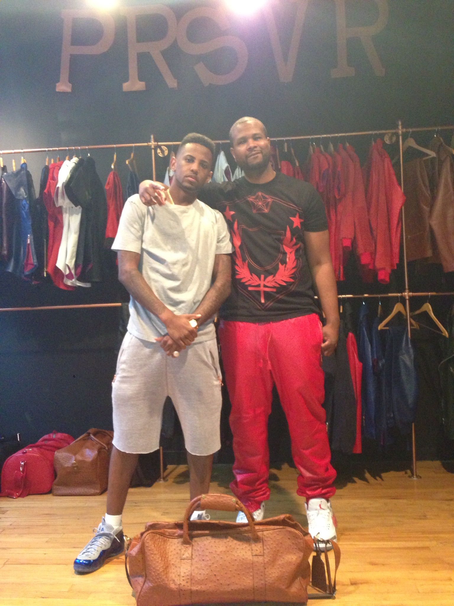 Fabolous in In Store with Ostrich Duffle