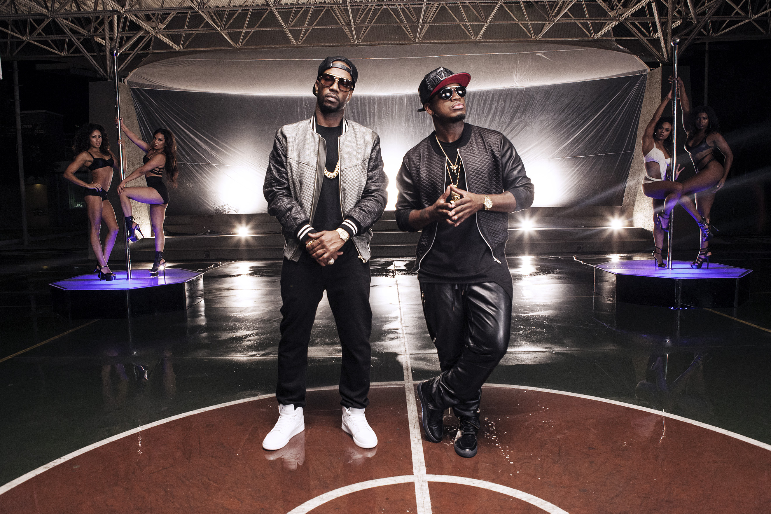 Ne-Yo in Luxury Track Pants and Black Work Boots