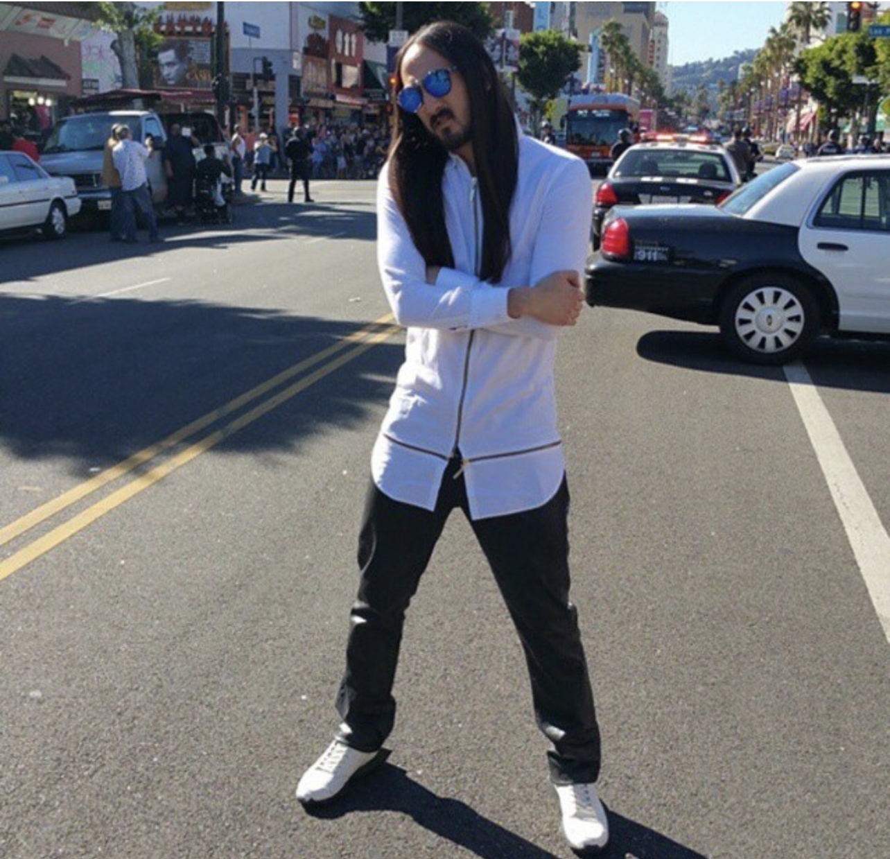 Steve Aoki in Samaritan Shirt